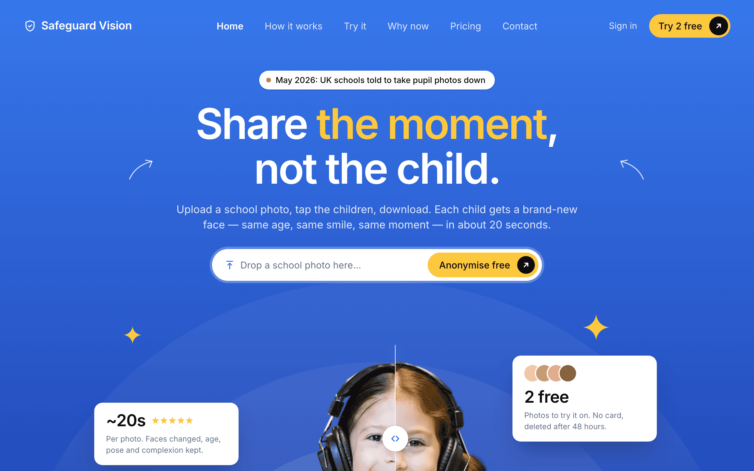 The Safeguard Vision website